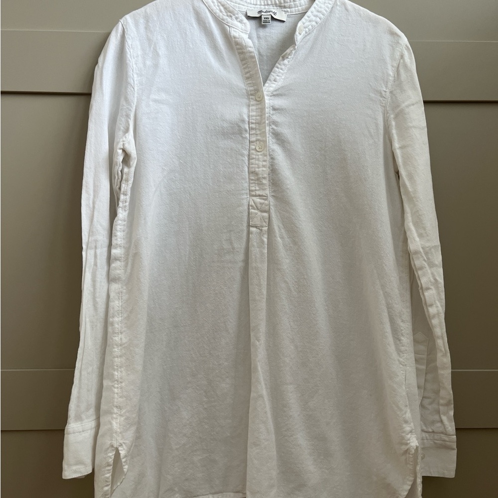 Madewell White Button Down Shirt